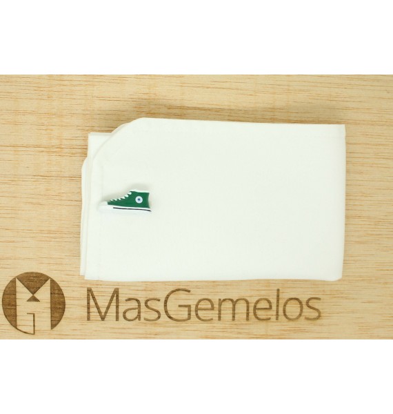 Gemelos para camisa zapatillas converse Verde botella