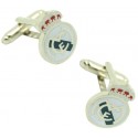 Gemelos para camisa Real Madrid liso plated