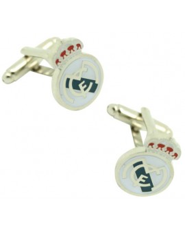 Cufflinks of Real Madrid smooth plated