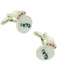 Cufflinks of Real Madrid smooth plated