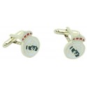 Gêmeos para camisa Real Madrid liso plated