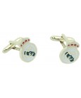 Cufflinks of Real Madrid smooth plated