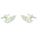 Cufflinks for shirt Paper boat
