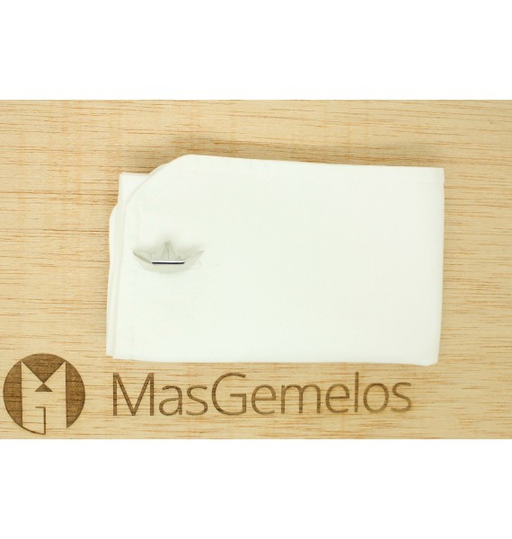 Gemelos para camisa Barco de papel