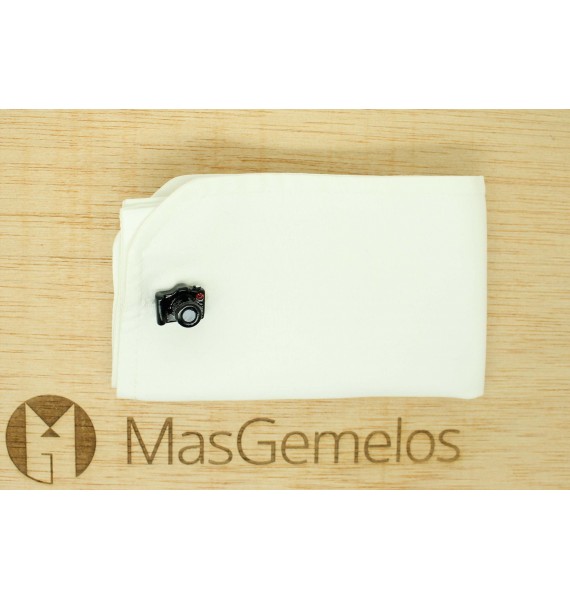 Gemelli per camicia Fotocamera Riflesso nero