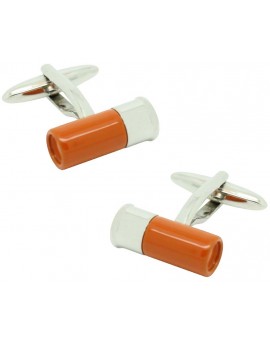 orange Gun Cartridge Cufflinks 
