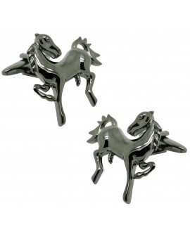 Gemelos para camisa caballo negro