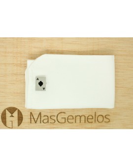 Gemelos para camisa AS de POKER plated