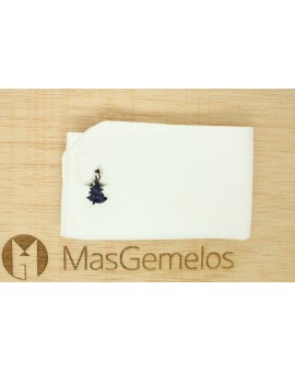 Boutons de manchette chemise flamenco bleu marine