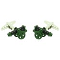 Cufflinks for artillery cannon