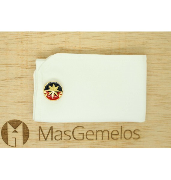 Marvel captain shirt cufflinks