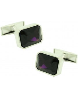red square Swarovski Cufflinks