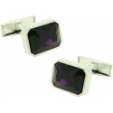 red square Swarovski Cufflinks