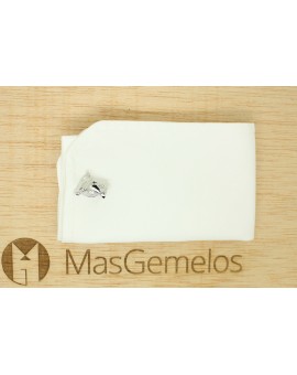 Gemelos para camisa cabeza caballo plated con cristal