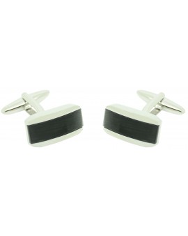 Lys black flower ICON shirt cufflinks 2