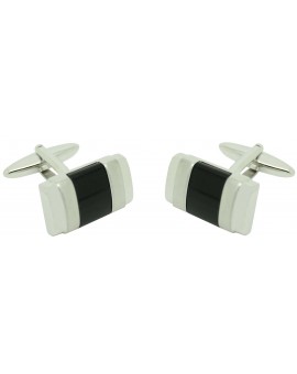 Lys black flower ICON shirt cufflinks 2