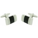 Lys black flower ICON shirt cufflinks
