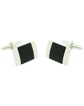 Lys black flower ICON shirt cufflinks 2