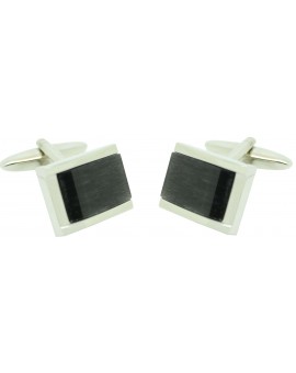 Lys black flower ICON shirt cufflinks 2