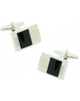 Gemelos para camisa ICON square Onix black