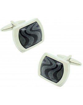 Lys black flower ICON shirt cufflinks
