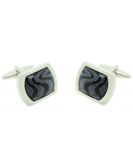 Lys black flower ICON shirt cufflinks