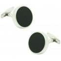 Gemelos para camisa ICON round black elegant