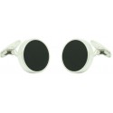 Lys black flower ICON shirt cufflinks
