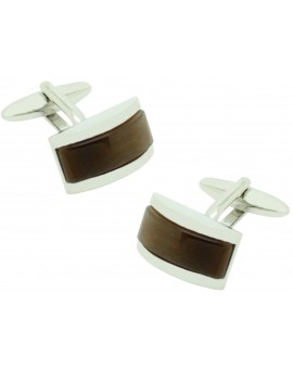 Gemelos para camisa ICON classic square brown