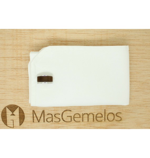 Gemelli per camicia ICON fiore di lis nero