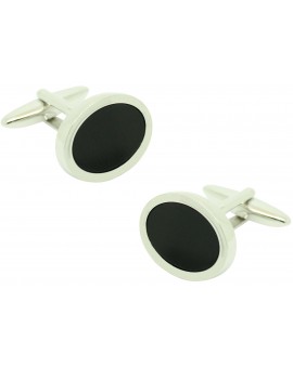 Lys black flower ICON shirt cufflinks