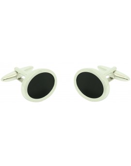 Lys black flower ICON shirt cufflinks