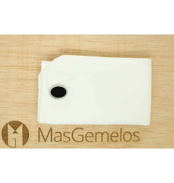 Gemelli per camicia ICON fiore di lis nero