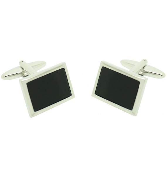 Boutons de manchette chemise noire ICON fleur de lys