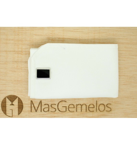 Gemelli per camicia ICON fiore di lis nero