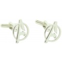 Boutons de manchette chemise AVENGERS personnalisés  sterling 925