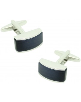 Gemelos para camisa piedra negra rectangular II