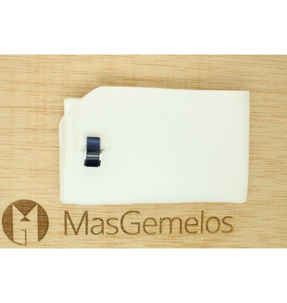 Gemelli per camicia rettangolari con pietra blu navy II