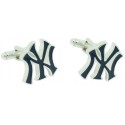 Boutons de manchette de chemise emblème des Yankees de New York