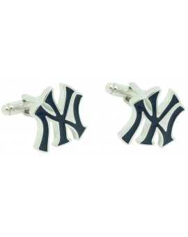 Boutons de manchette de chemise emblème des Yankees de New York