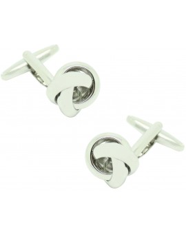 Rounded Knot Cufflinks 