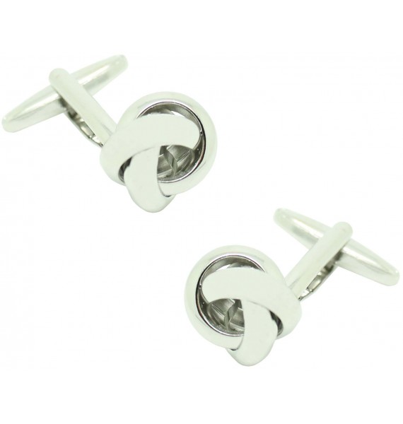 Rounded Knot Cufflinks 