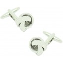 Rounded Knot Cufflinks 