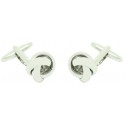 Rounded Knot Cufflinks 