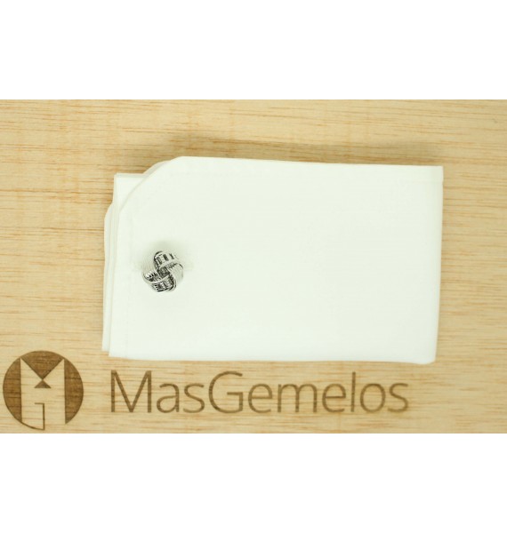 Gemelli Nudo Plated Ribbed Rail 