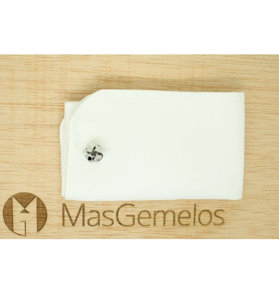 Silver Plated Smooth Knot Cufflinks