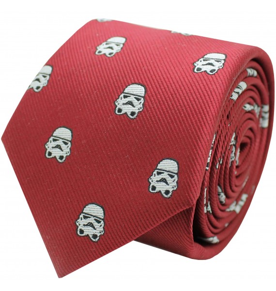 Corbata de seda Stormtrooper Star Wars roja