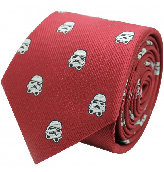 Red Stormtrooper Star Wars silk tie