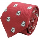 Corbata de seda Stormtrooper Star Wars roja