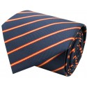Corbata azul bandera españa lineas finas de seda